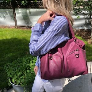 Ted Baker Satchel Raspberry